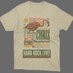 Chris Stapleton Hard Rock Live 2026 Gildan Tee Night 1 Flamingo